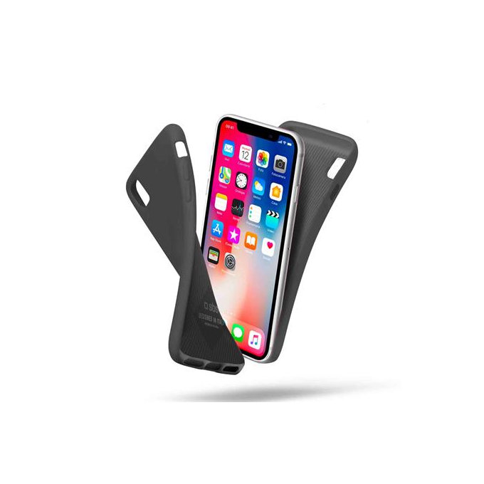 SBS - Polo Fall für iPhone X, schwarz