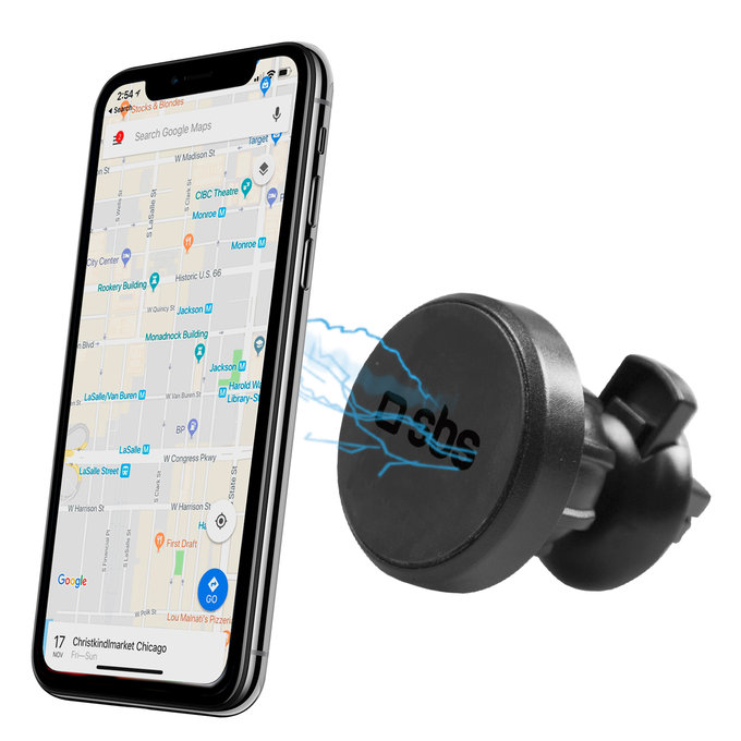 SBS - Autohalterung, magnetisch mit Clip, schwarz