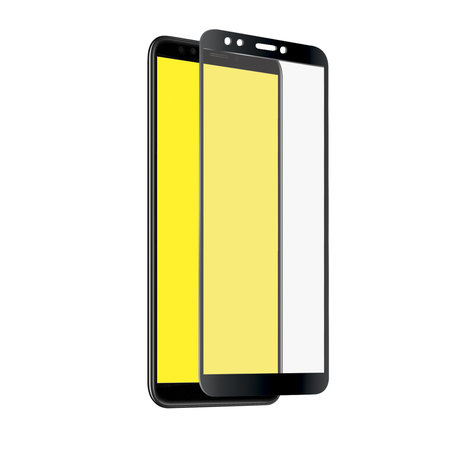 SBS - Gehärtetes Glas Full Cover für Huawei Y7 Prime 2018, schwarz