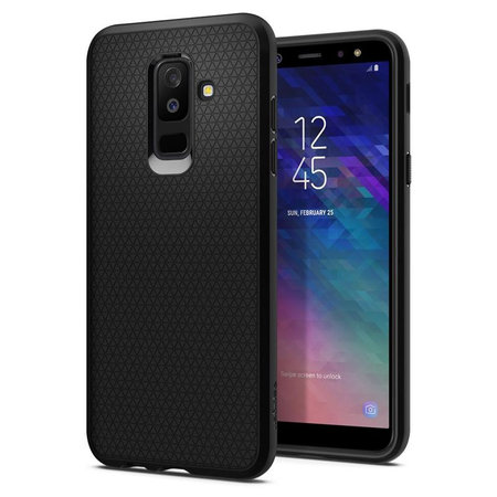 Spigen - Hülle Liquid Air für Samsung Galaxy A6+, schwarz