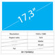 17.3 LCD Fat Matte 40 pin-Full HD