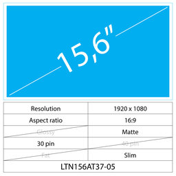 HP EliteBook 755 G3 15.6 LCD Slim Matte 30 Pin Full HD