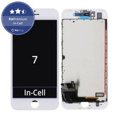 Display In-Cell für iPhone 7, White, Touchscreen-Glas mit Rahmen, FixPremium