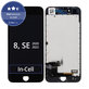 Display In-Cell für iPhone 8, SE (2020), SE (2022), Black, Touchscreen-Glas mit Rahmen, FixPremium