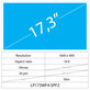 17.3 LCD Slim Glossy 30 pin HD+