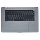 Apple MacBook Pro 15" A1707 (Late 2016 - Mid 2017) - Oberer Rahmen Tastatur + Tastatur US + Mikrofon + Trackpad + Redner (Space Gray)