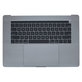 Apple MacBook Pro 15" A1707 (Late 2016 - Mid 2017) - Oberer Rahmen Tastatur + Tastatur US + Mikrofon + Trackpad + Redner (Space Gray)