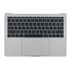 Apple MacBook Pro 13" A1708 (Late 2016 - Mid 2017) - Oberer Rahmen Tastatur + Tastatur US + Mikrofon + Trackpad + Redner (Silver)