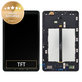 Samsung Galaxy Tab A 10.1 LTE (2016) T585, T580 - LCD Display + Touchscreen Front Glas + Rahmen (Black) - GH97-19022A, GH97-19203A Genuine Service Pack
