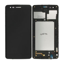 LG K8 M200N (2017) - LCD Display + Touchscreen Front Glas + Rahmen (Black) TFT