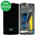 OnePlus One - LCD Display + Touchscreen Front Glas + Rahmen (Black) TFT