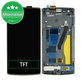 OnePlus One - LCD Display + Touchscreen Front Glas + Rahmen (Black) TFT