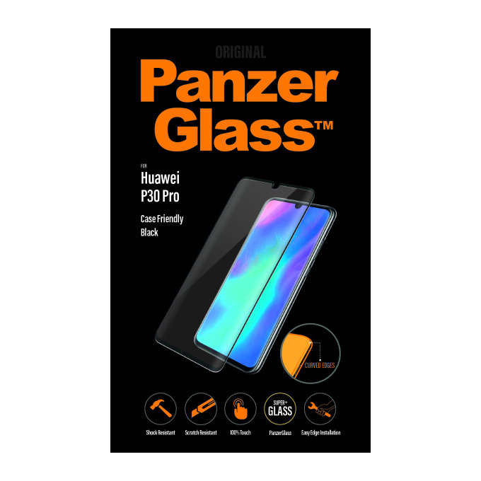 PanzerGlass - Gehärtetes Glas Case Friendly für Huawei P30 Pro, black