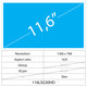 11.6 LCD Slim Glossy 30 pin HD