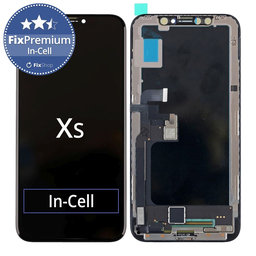 Apple iPhone XS - LCD Display + Touchscreen Front Glas + Rahmen In-Cell FixPremium