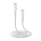 SBS - Lightning / USB-C Kabel (2m), weiß