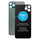 Apple iPhone 11 Pro - Backcover Glas Vergrössertes Ringloch für die Kamera (Green)