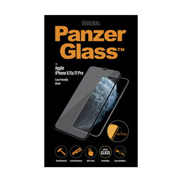 PanzerGlass - Gehärtetes Glas Case Friendly für iPhone X, XS und 11 Pro, black