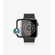 PanzerGlass - Gehärtetes Glas Full Silicone für Apple Watch Series 4, 5, 6, SE (1st gen) und SE (2nd gen) 44mm, schwarz