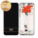 Xiaomi Redmi Note 8T - LCD Display + Touchscreen Front Glas + Rahmen (Moonlight White) - 5600020C3X00 Genuine Service Pack