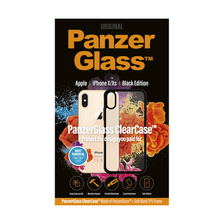 PanzerGlass - ClearCase Hülle für iPhone XS / X, schwarz