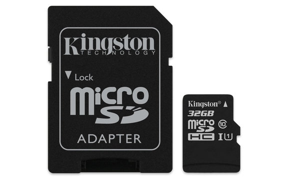 Kingston - MicroSDHC Speicherkarte Canvas Select Plus 32 GB + SD Adapter