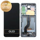 Samsung Galaxy S20 G980F - LCD Display + Touchscreen Front Glas + Rahmen (Cosmic Gray) - GH82-22131A, GH82-22123A, GH82-31433A, GH82-31432A Genuine Service Pack