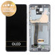 Samsung Galaxy S20 Ultra G988F - LCD Display + Touchscreen Front Glas + Rahmen + Frontkamera (Cosmic Gray) - GH82-22271B, GH82-22327B Genuine Service Pack