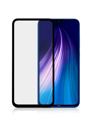 Fonex - Gehärtetes Glas 3D für Xiaomi Redmi Note 8T, schwarz