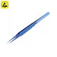 2UUL BlueT Curved Head - Pinzette aus Titanlegierung für präzisen Drahtsprung (0.1mm)