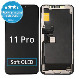 Apple iPhone 11 Pro - LCD Display + Touchscreen Front Glas + Rahmen Soft OLED FixPremium
