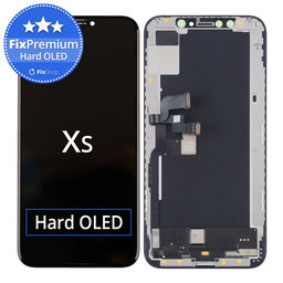 Apple iPhone XS - LCD Display + Touchscreen Front Glas + Rahmen Hard OLED FixPremium
