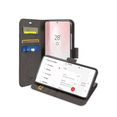 SBS - Fall Book Wallet für Galaxy Note 20, schwarz