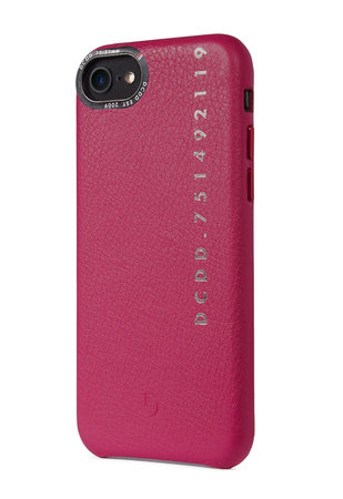 Decoded Leather Back Cover Lederhülle für iPhone SE 2020/8/7, pink