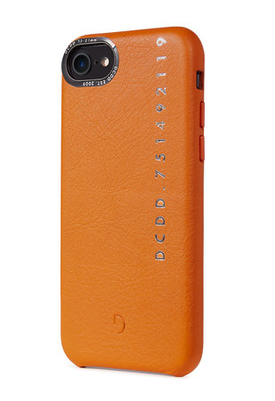 Decoded Leather Back Cover Lederhülle für iPhone SE 2020/8/7, orange