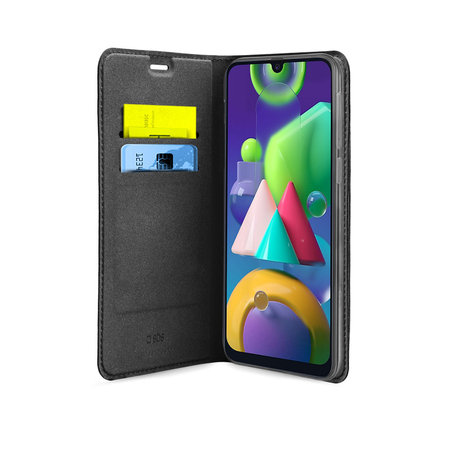 SBS - Fall Book Wallet Lite für Samsung Galaxy M21, schwarz