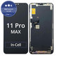 Display In-Cell FHD für iPhone 11 Pro Max, Touchscreen-Glas mit Rahmen, FixPremium