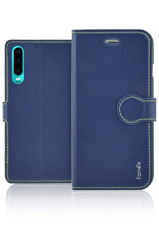 Fonex - Fall Book Identity für Huawei P30 Lite/P30 Lite 2020, blau