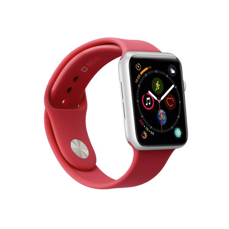 SBS - Armband für Apple Watch 44 mm, Größe M / L, rot
