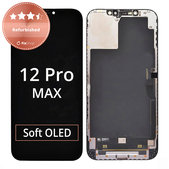 Display für iPhone 12 Pro Max, Touchscreen-Glas mit Rahmen, Refurbished