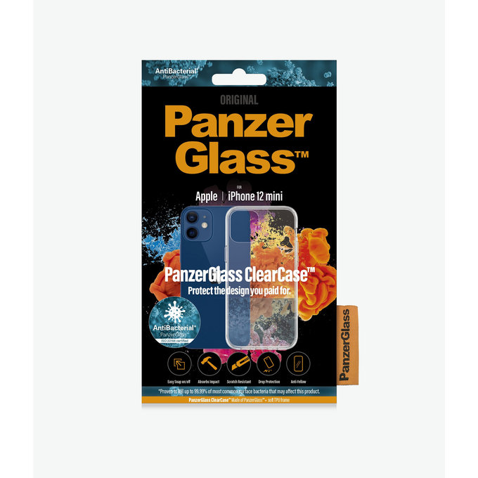 PanzerGlass - Fall ClearCase für iPhone 12 mini, transparent