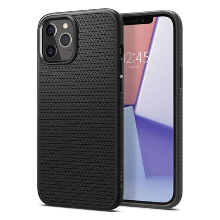 Spigen - Hülle Liquid Air für iPhone 12 Pro Max, schwarz