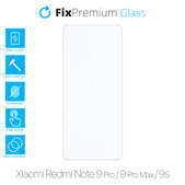 FixPremium Glass - Gehärtetes Glas für Xiaomi Redmi Note 9 Pro, 9 Pro Max und 9S