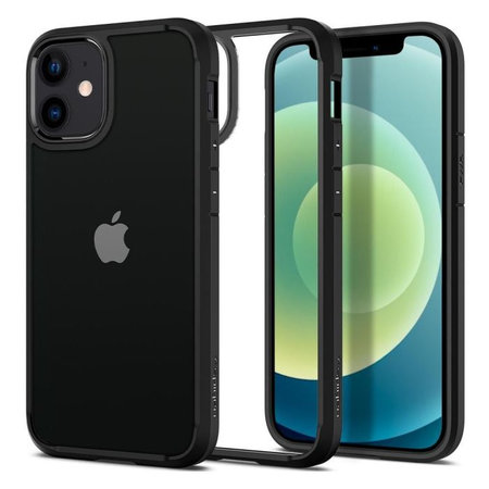 Spigen - Hülle Ultra Hybrid für iPhone 12 mini, schwarz