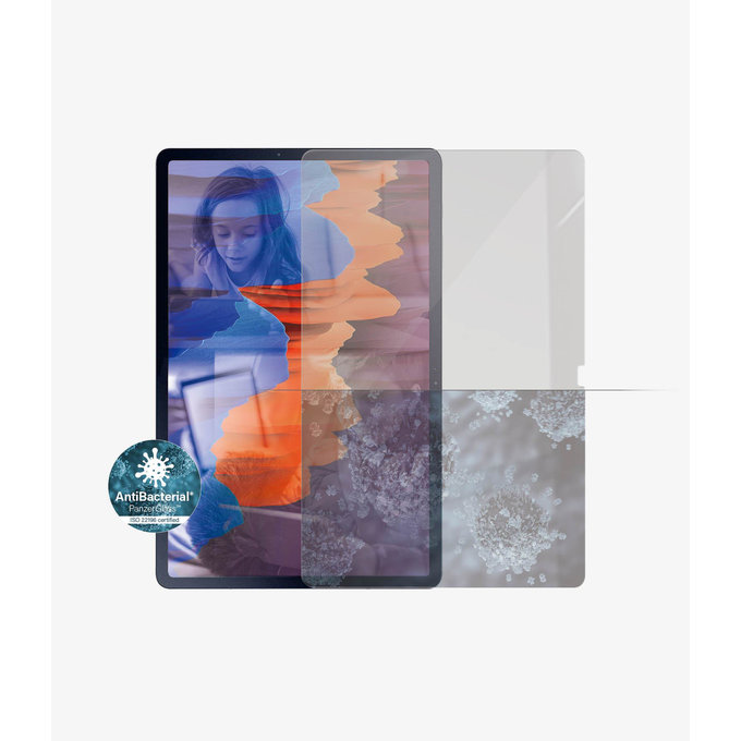 PanzerGlass - Tempered Glass Case Friendly SMAPP für Samsung Galaxy Tab S7+, Klar
