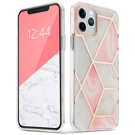 Tech-Protect - Marble 2 Hülle für iPhone 12 mini, pink