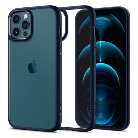 Spigen - Fall Ultra Hybrid für iPhone 12 und 12 Pro, blau