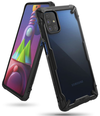 Ringke - Fusion X Hülle für Samsung Galaxy M51, schwarz