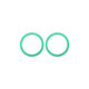 Apple iPhone 11, 12, 12 mini - Rückfahrkamera Schieberahmen (Green) - 2Stk.