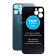 Apple iPhone 12 Pro - Backcover Glas Vergrössertes Ringloch für die Kamera (Blue)